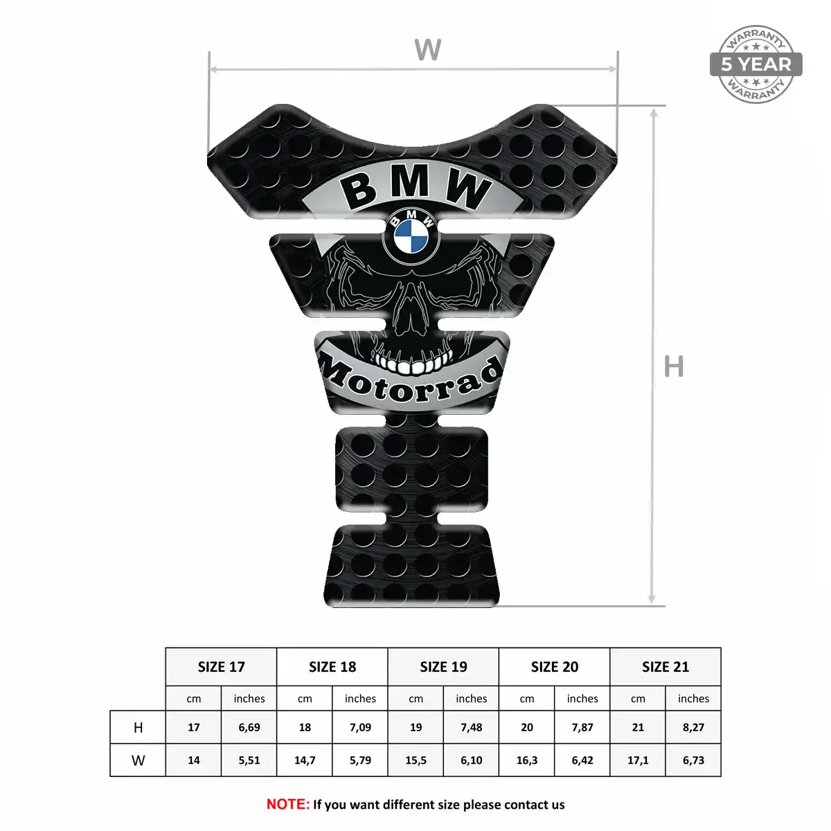 BMW Tank Protector Motorbike Elite Finish