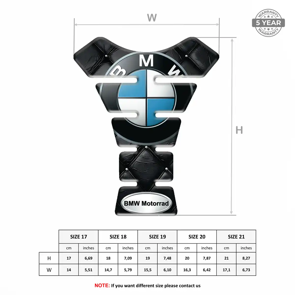 BMW Tank Protector Motorbike Refined Design