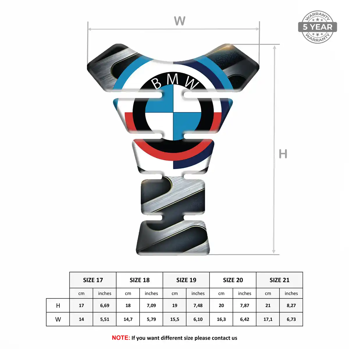 BMW Tank Protector Motorcycle Elite Finish