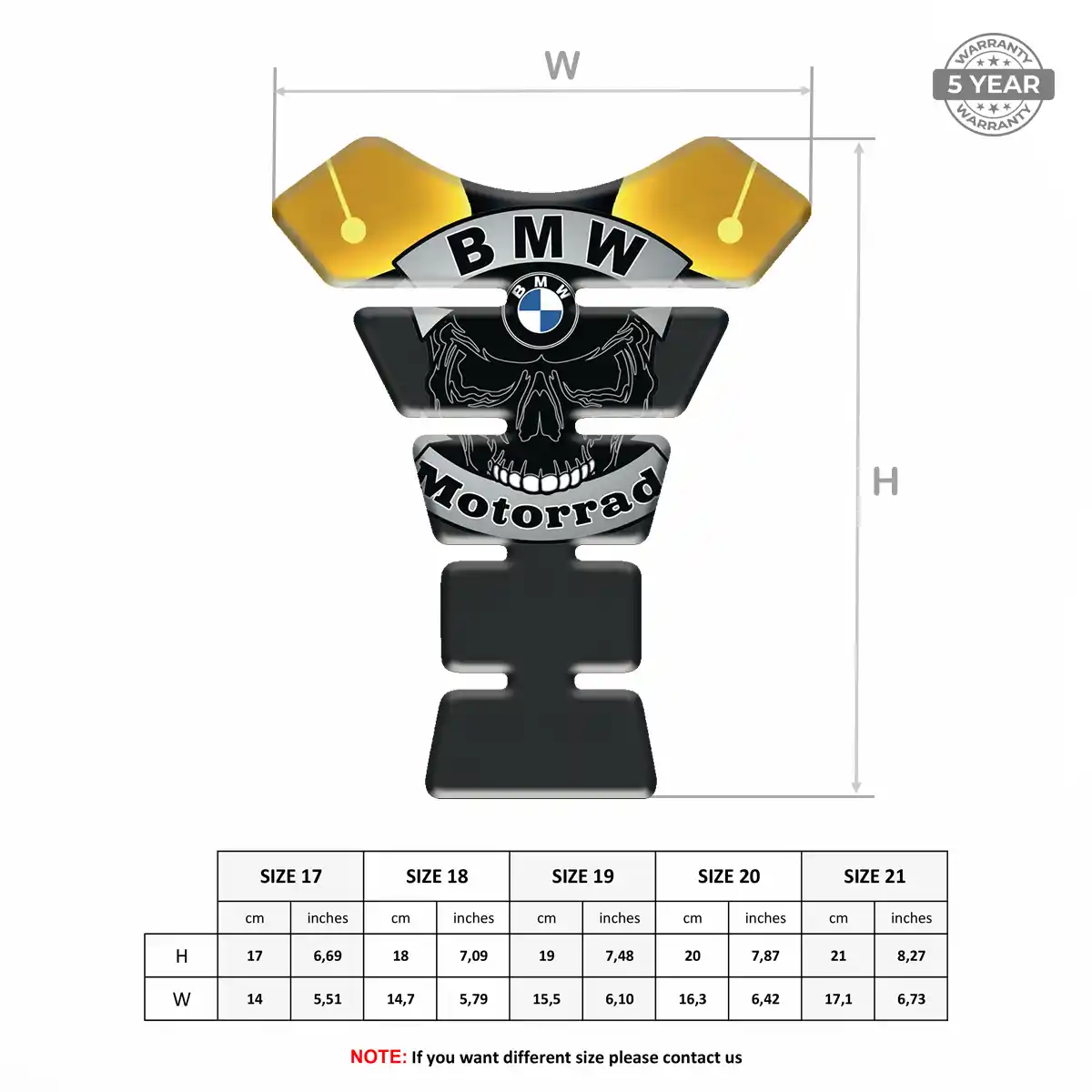 BMW Tank Protector Motorcycle Refined Design