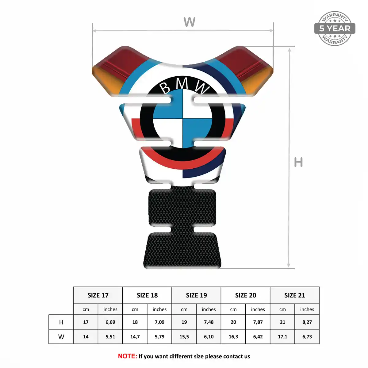 BMW Tank Protector Pad Motorbike Deluxe Edition