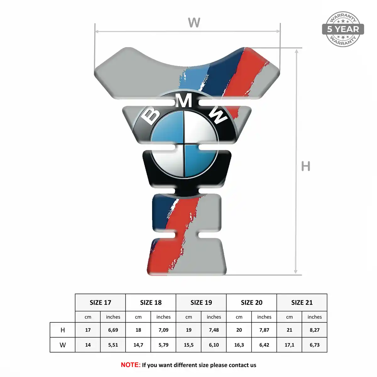 BMW Tank Protector Pad Motorbike Elite Finish