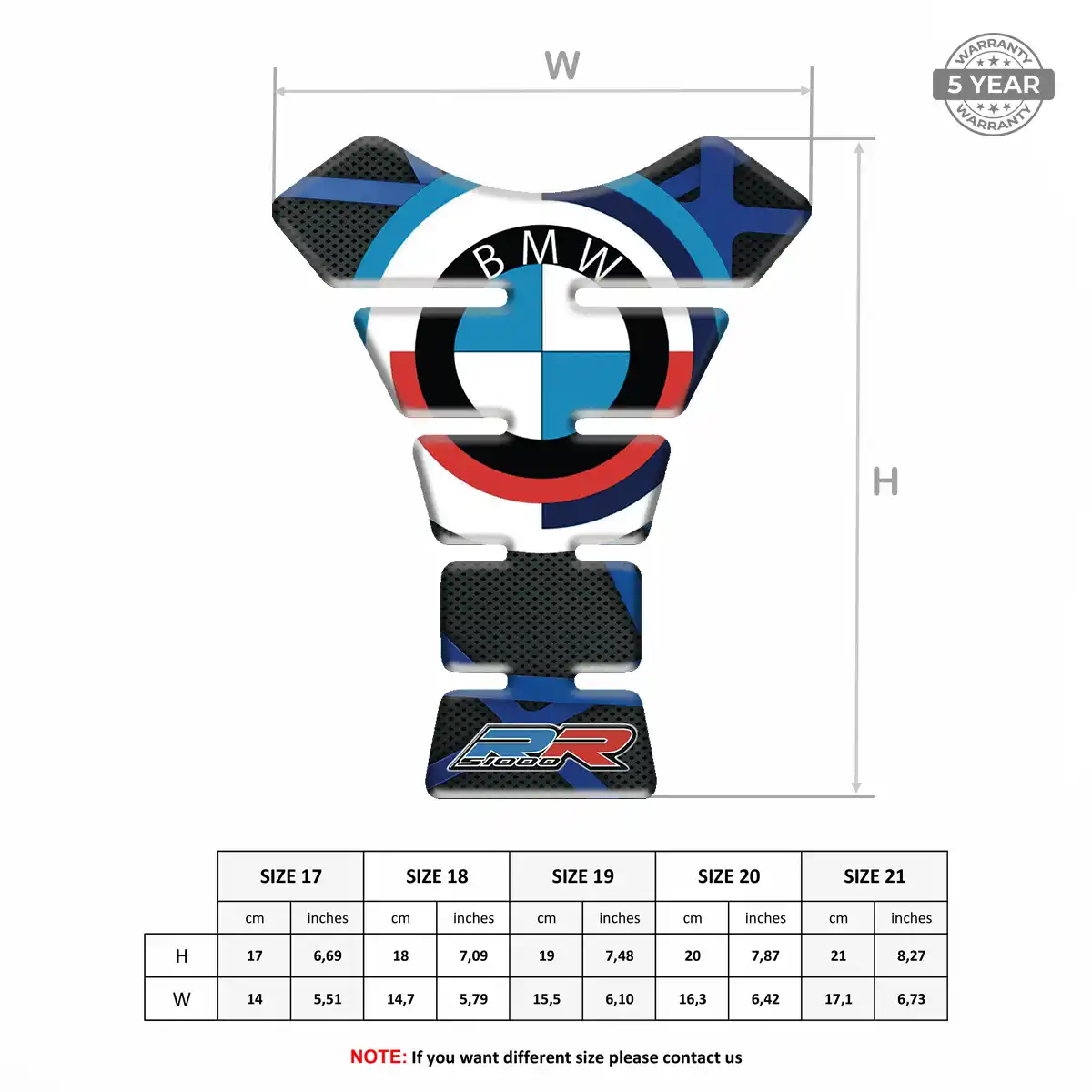 BMW Tank Protector Pad Motorbike Exclusive Series