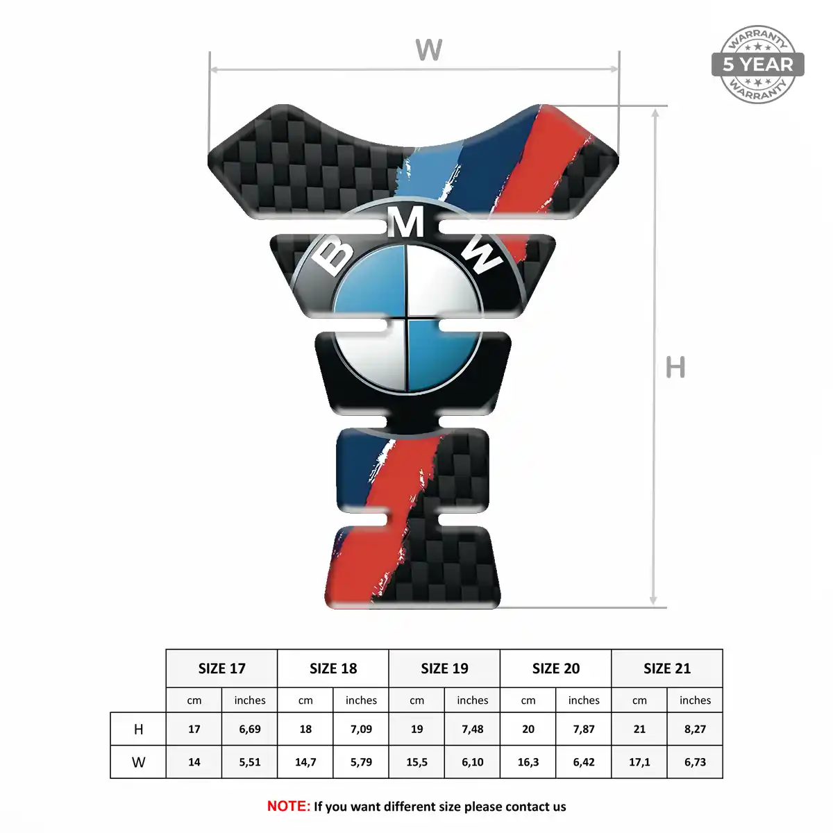 BMW Tank Protector Pad Motorbike Noble Edition