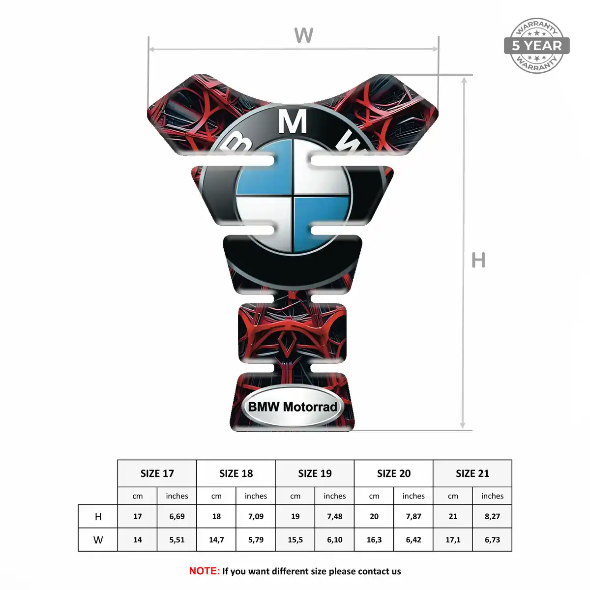 BMW Tank Protector Pad Motorbike Refined Design