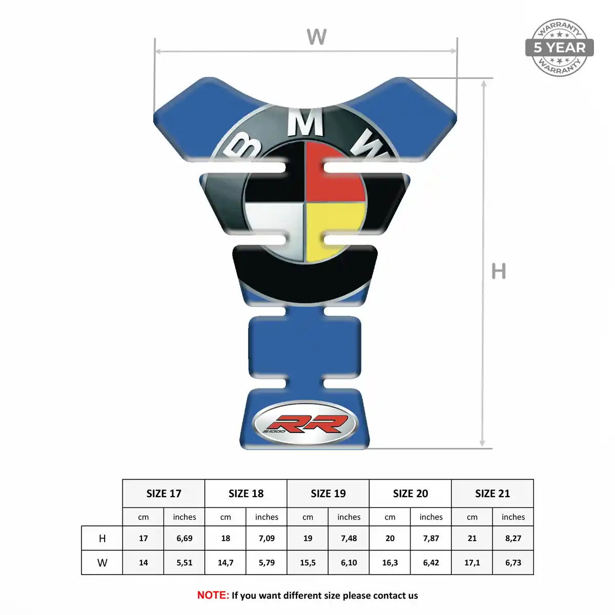 BMW Tank Protector Pad Motorbike Signature Grade