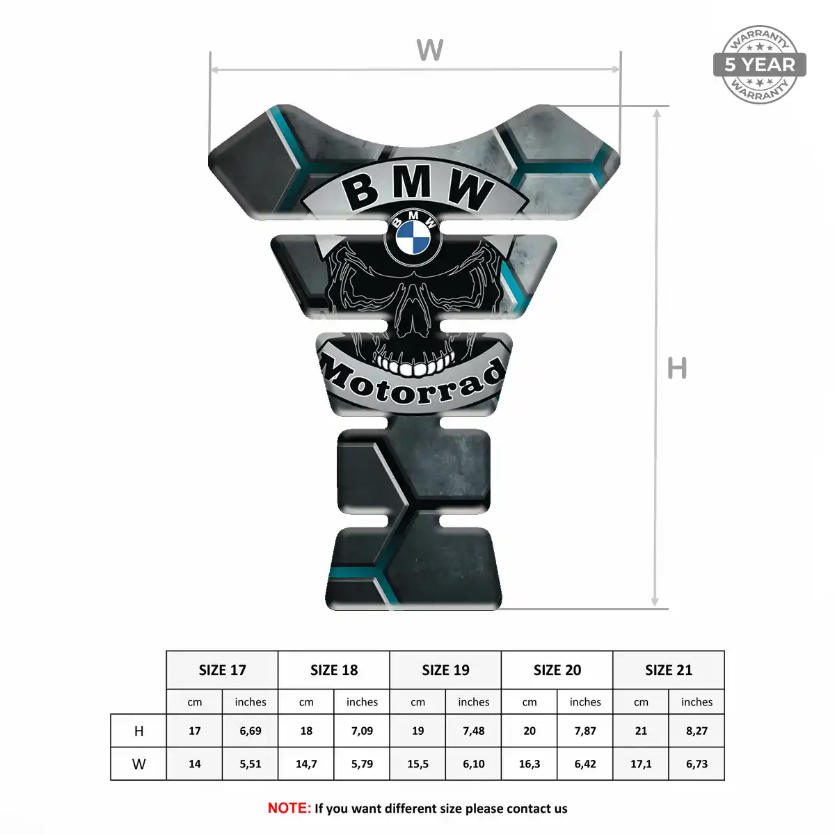 BMW Tank Protector Pad Motorbike Sleek Style