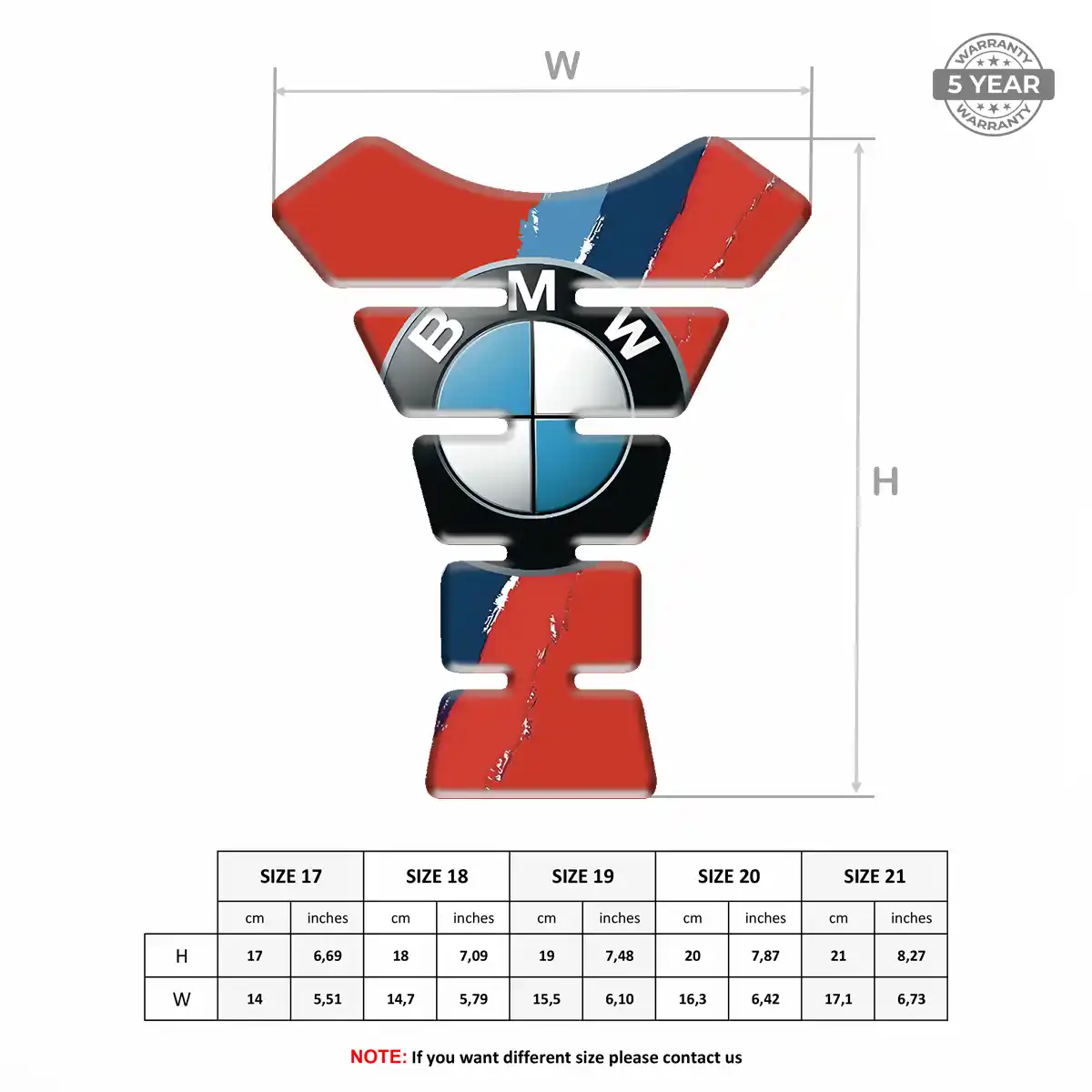 BMW Tank Protector Pad Motorcycle Signature Grade
