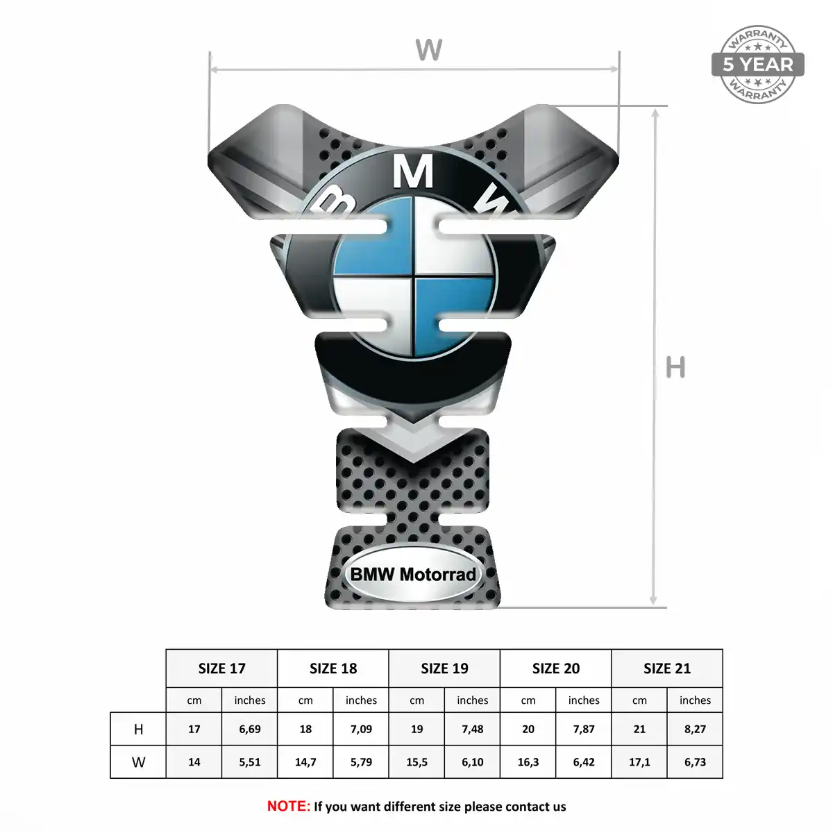 BMW Tank Protector Pad Refined Design