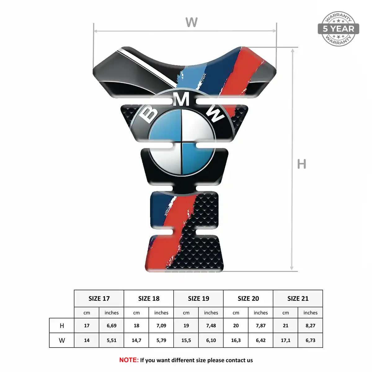 BMW Tank Protector Pads Elite Finish