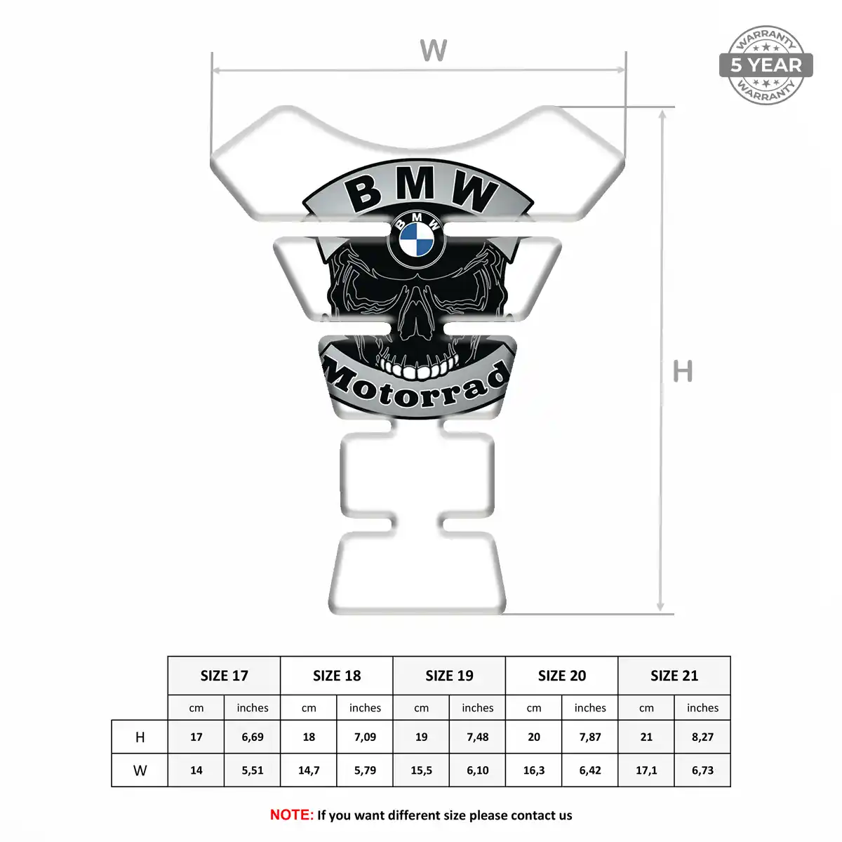 BMW Tank Protector Pads Motorbike Elite Edition