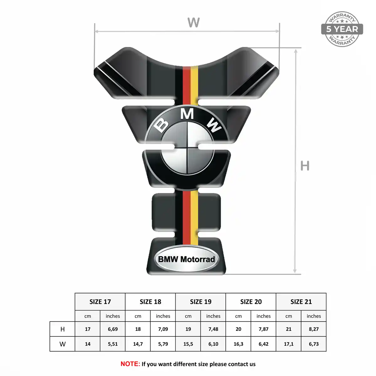BMW Tank Protector Pads Motorbike Noble Edition