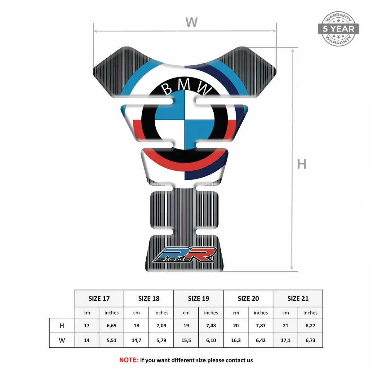 BMW Tank Protector Pads Motorbike Refined Design