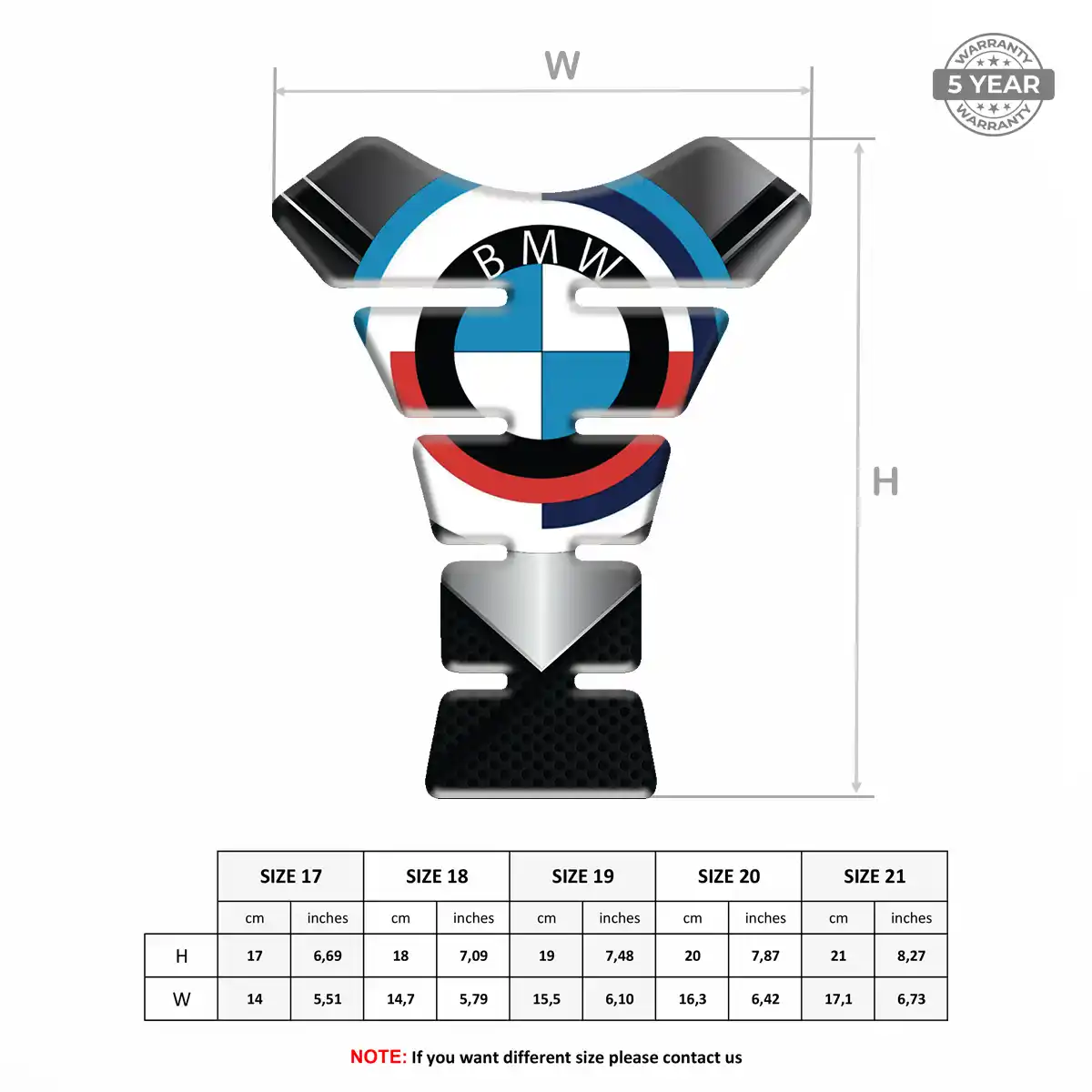 BMW Tank Protector Pads Motorbike Superior Craft