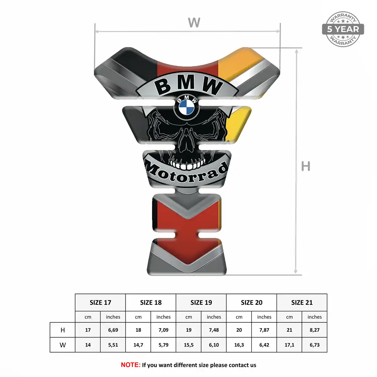 BMW Tank Protector Pads Motorcycle Deluxe Edition
