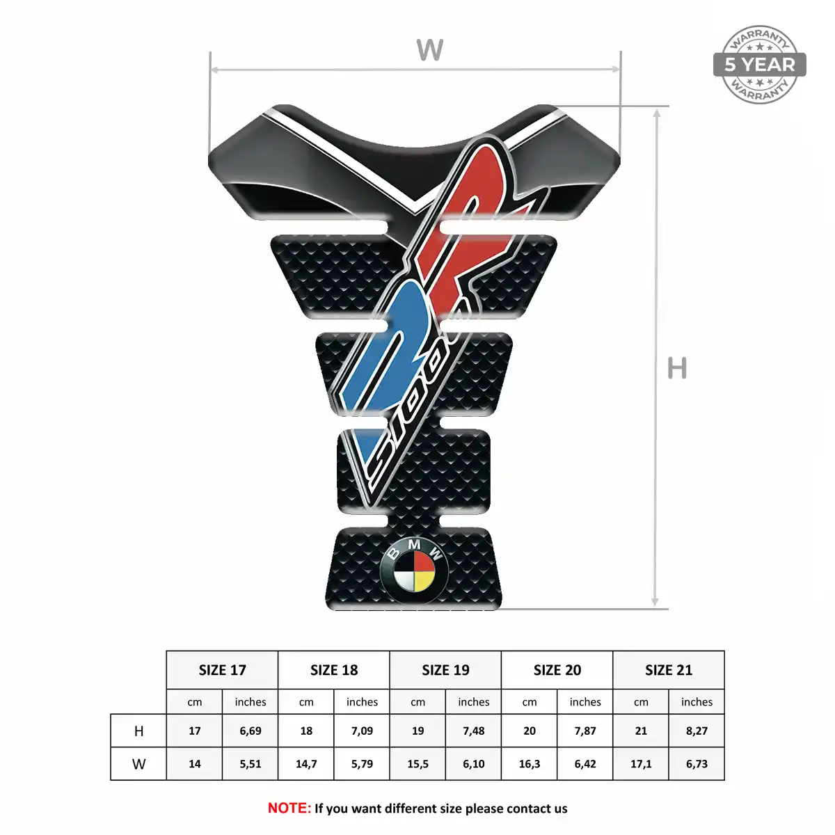 BMW Tank Protector Pads Motorcycle Prestige Line