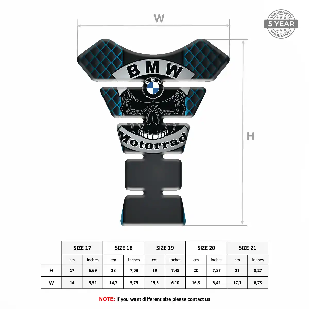 BMW Tank Protector Pads Motorcycle Prime Quality