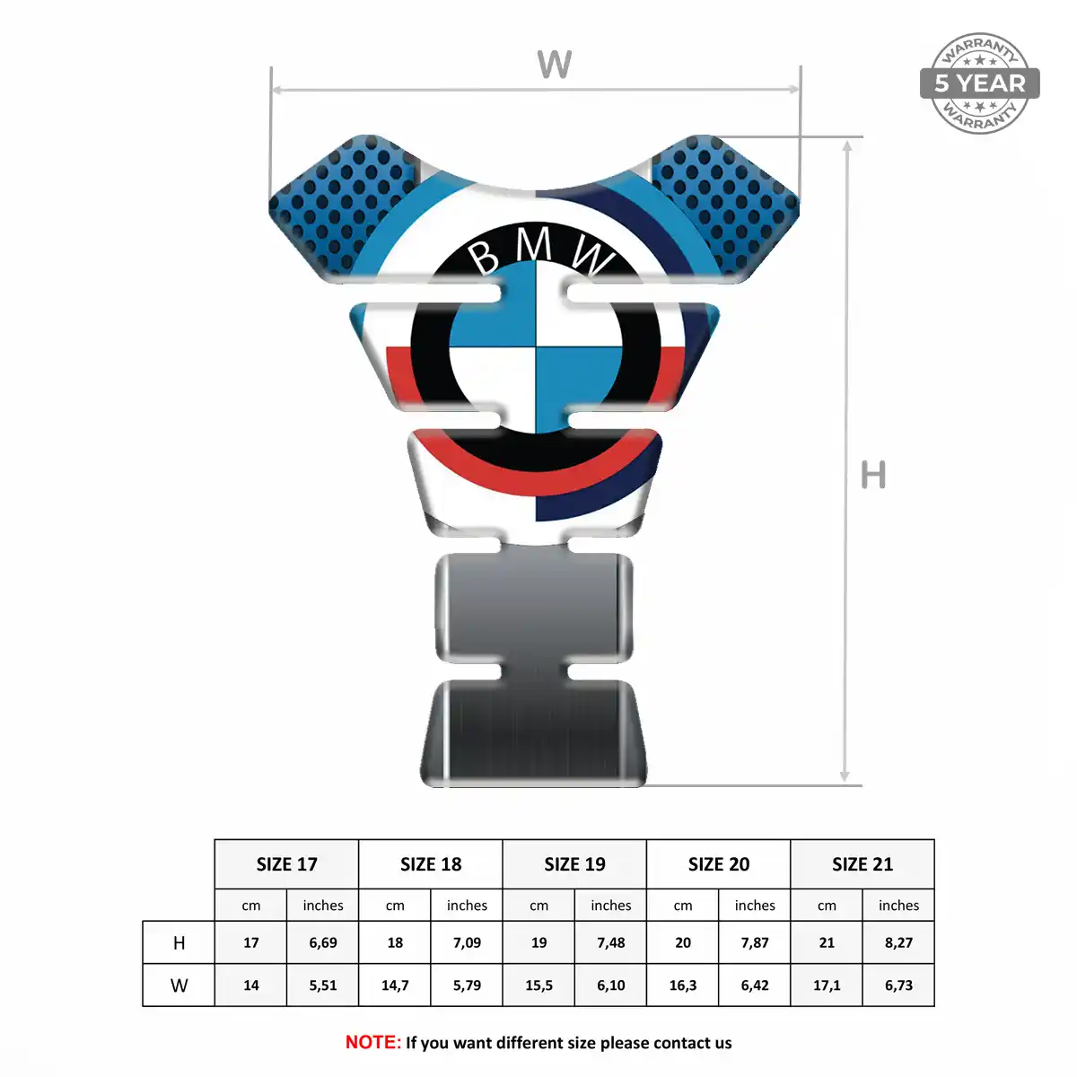 BMW Tank Protector Pads Motorcycle Refined Design