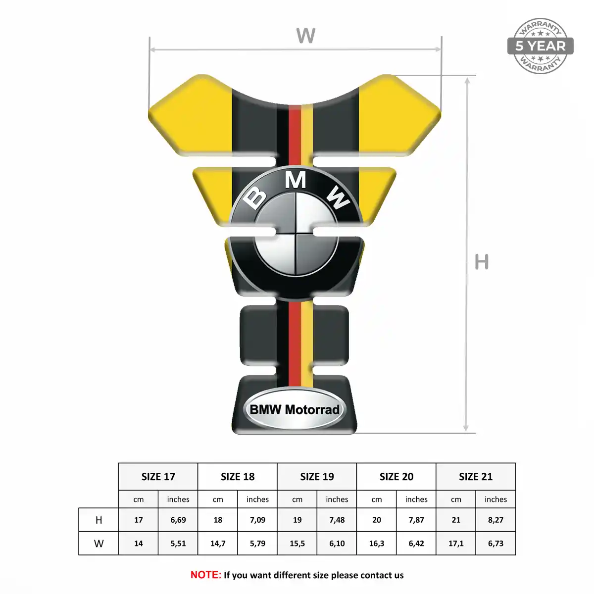 BMW Tank Protector Pads Prestige Line