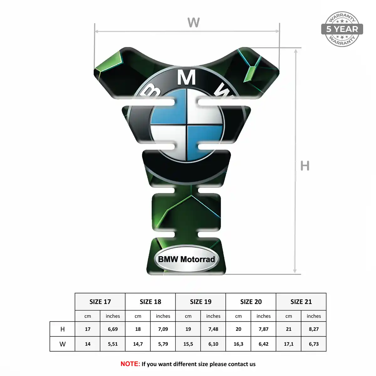 BMW Tank Protector Pads Sleek Style