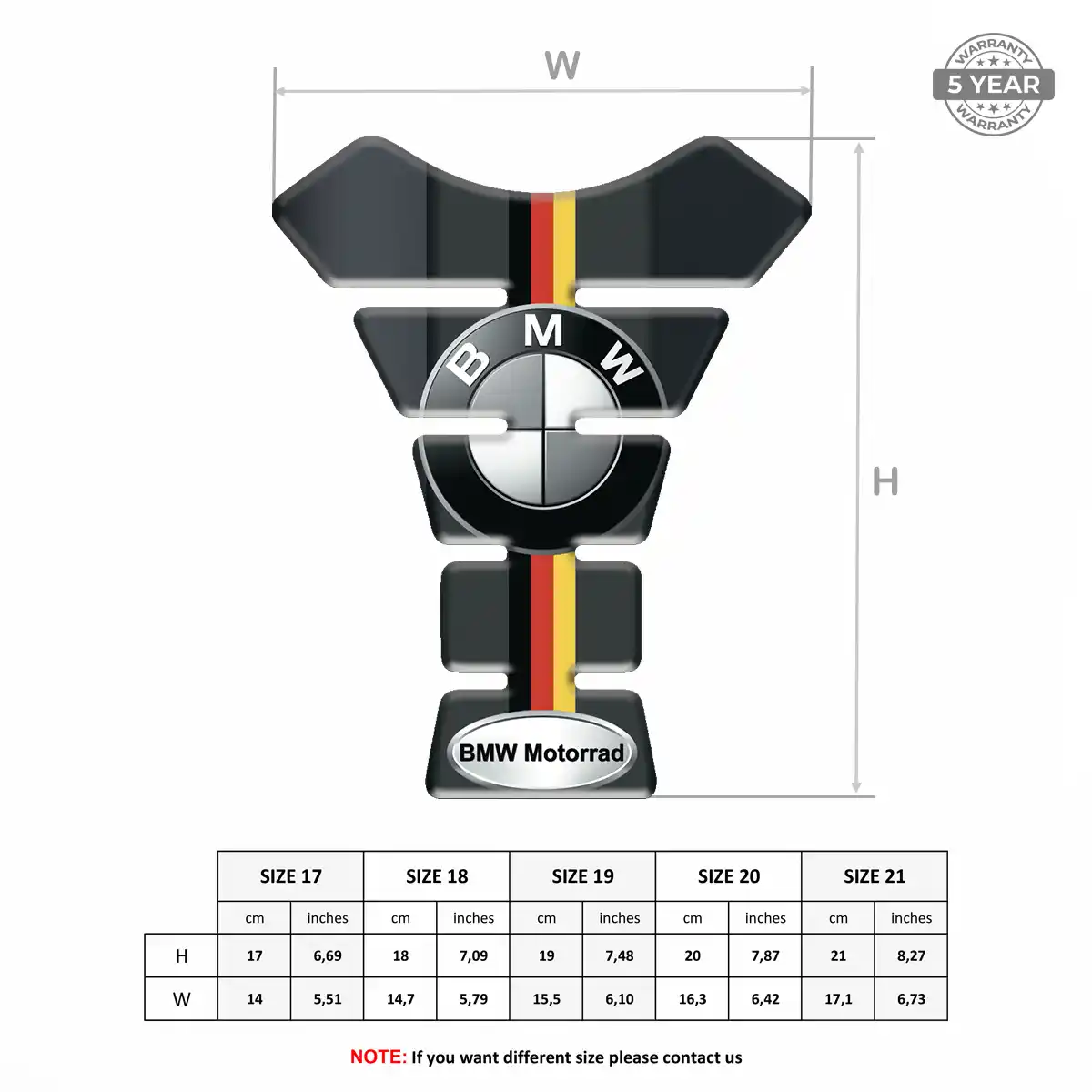 BMW Tank Sticker Deluxe Edition