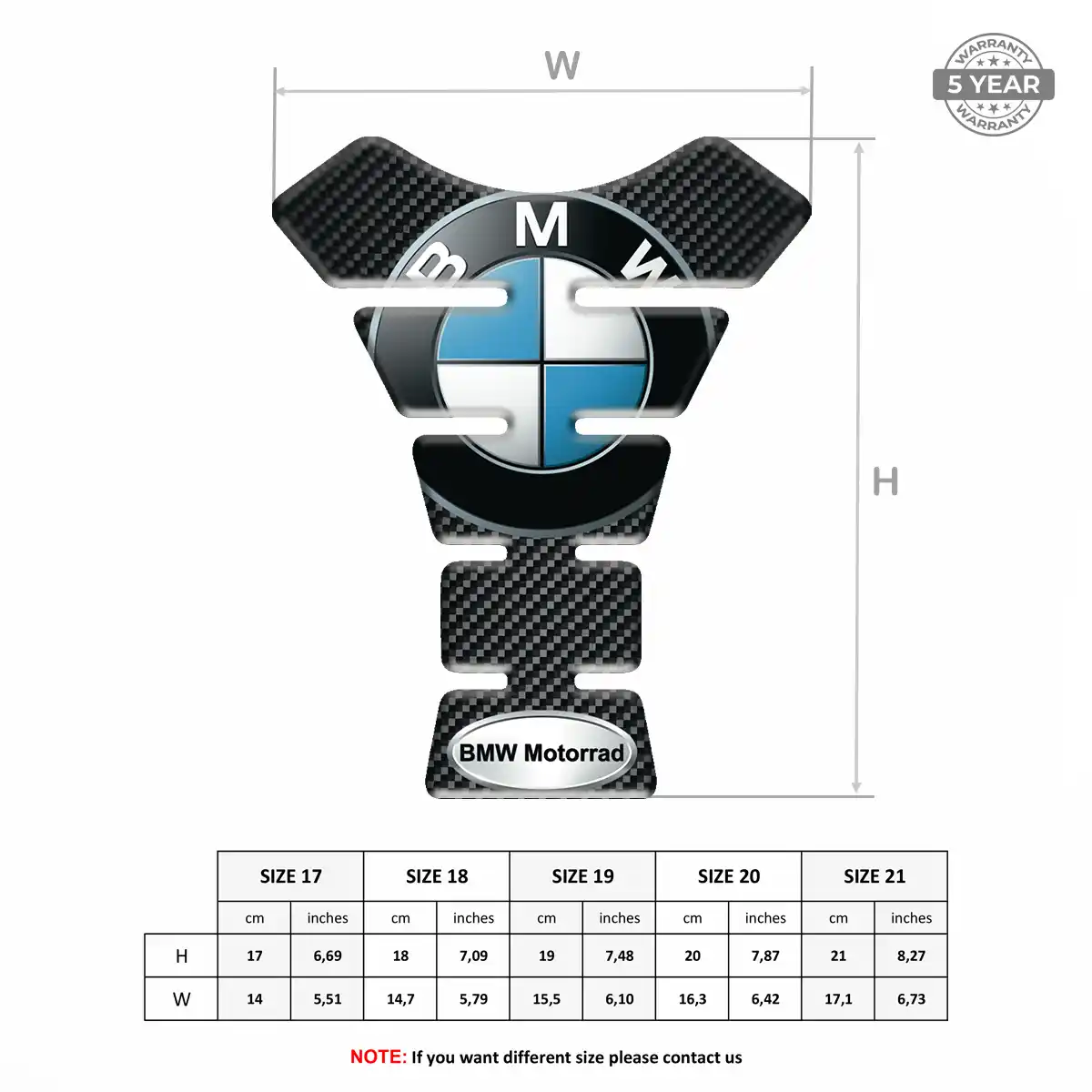 BMW Tank Sticker Signature Grade