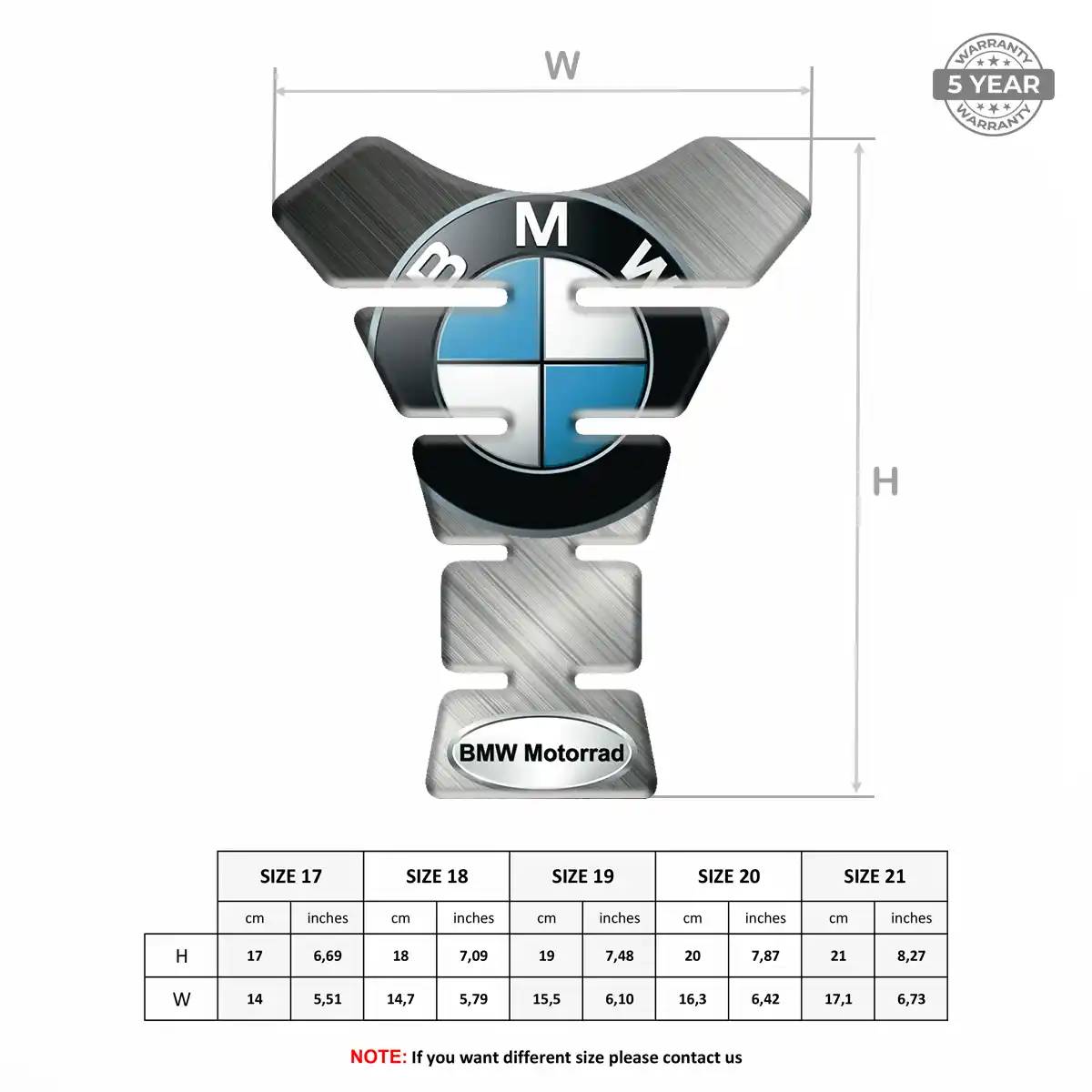 BMW Tank Sticker Sleek Style