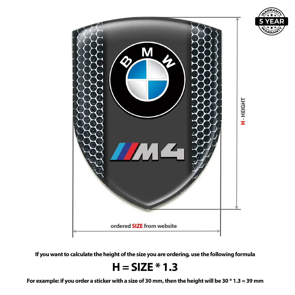 BMW Vehicle Logo Sticker Deluxe Edition