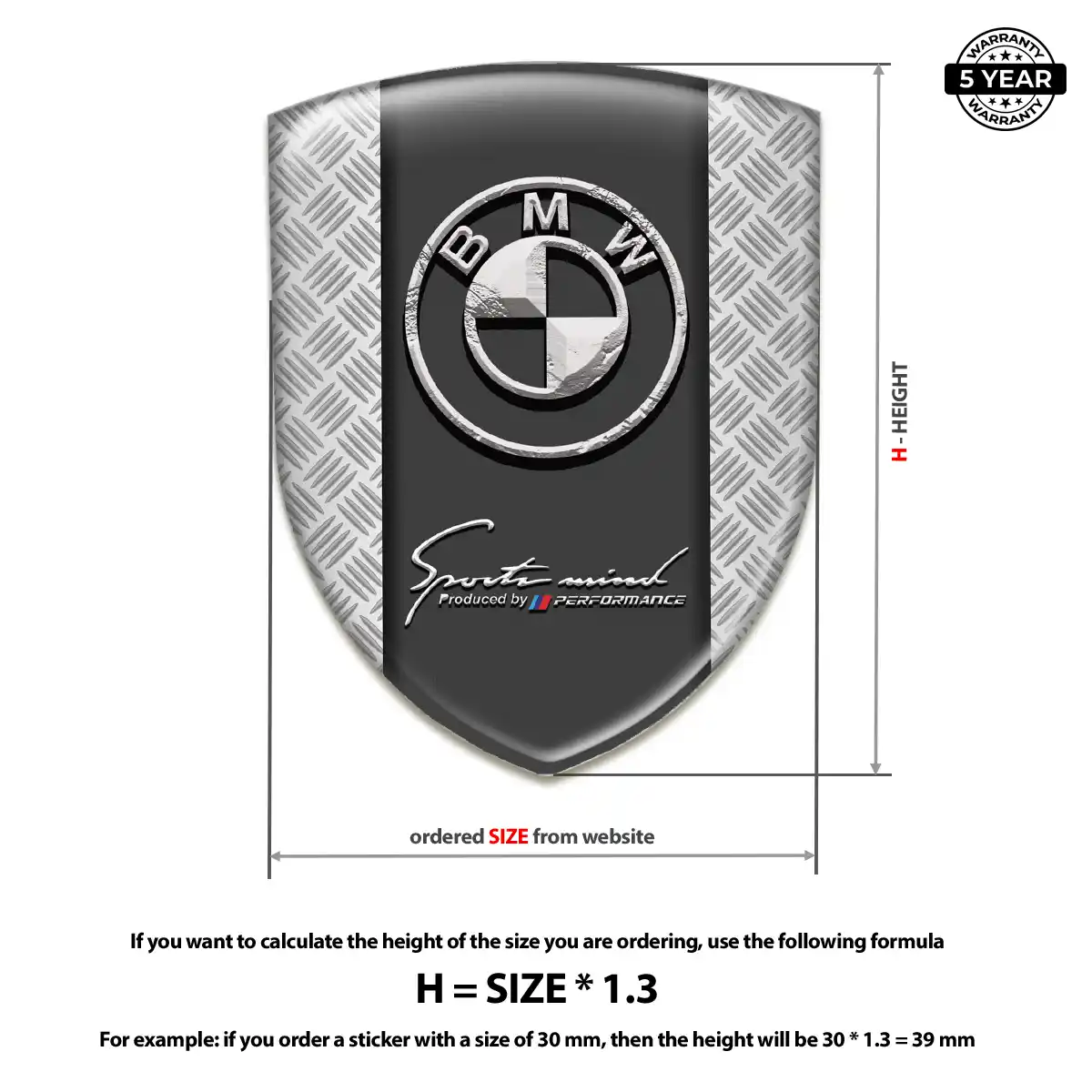 BMW Vehicle Logo Sticker Elite Finish