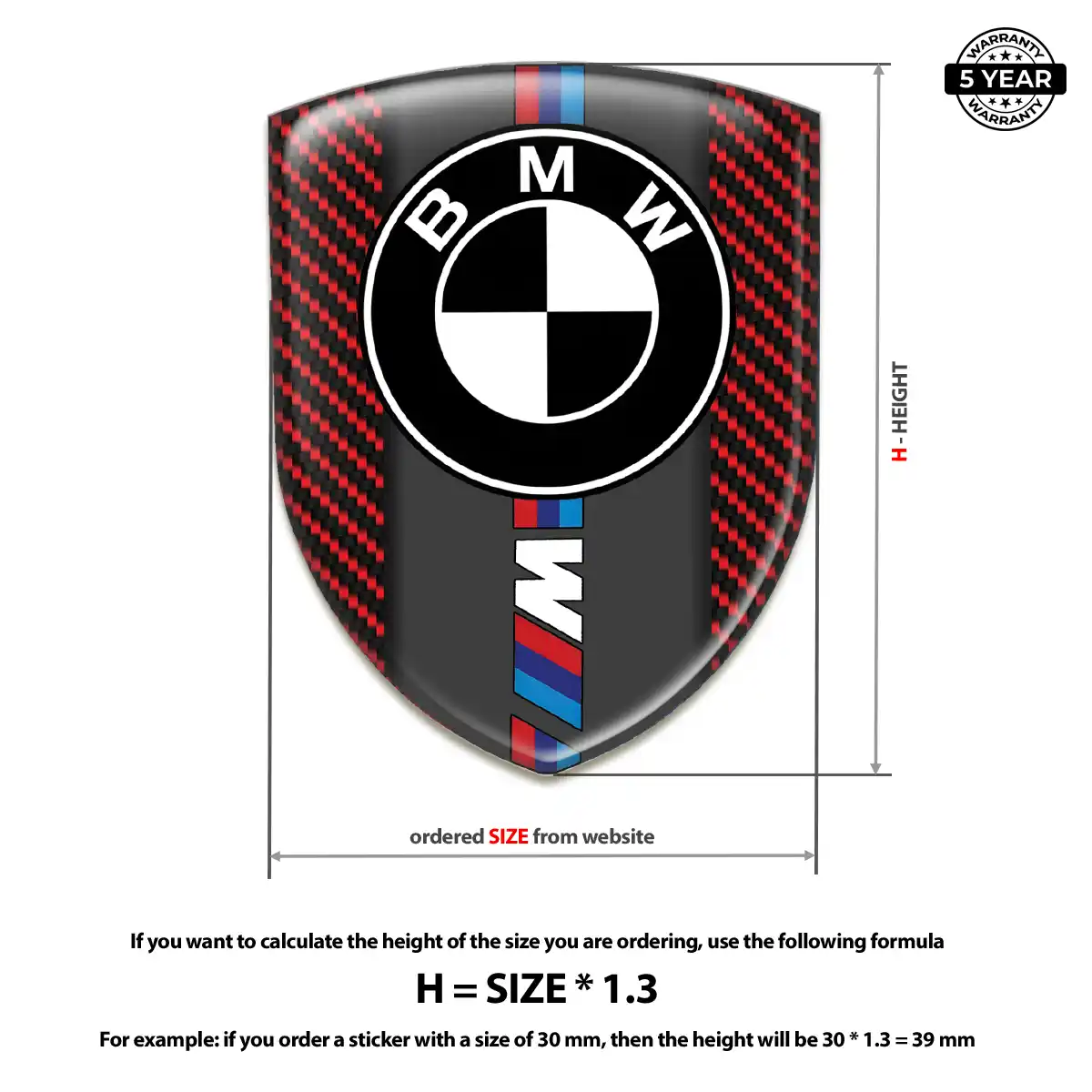 BMW Vehicle Logo Sticker Exclusive Series