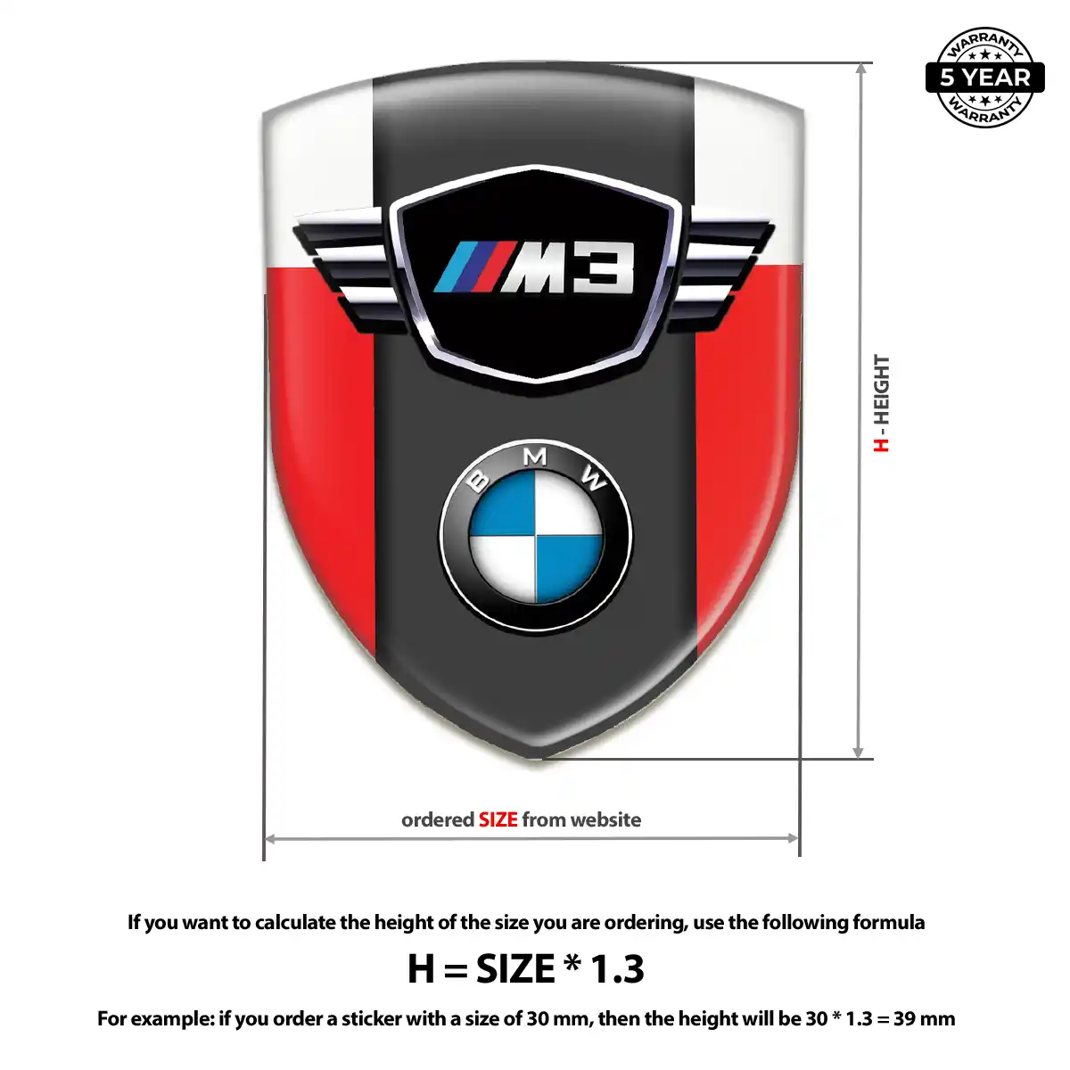 BMW Vehicle Logo Sticker Prestige Line