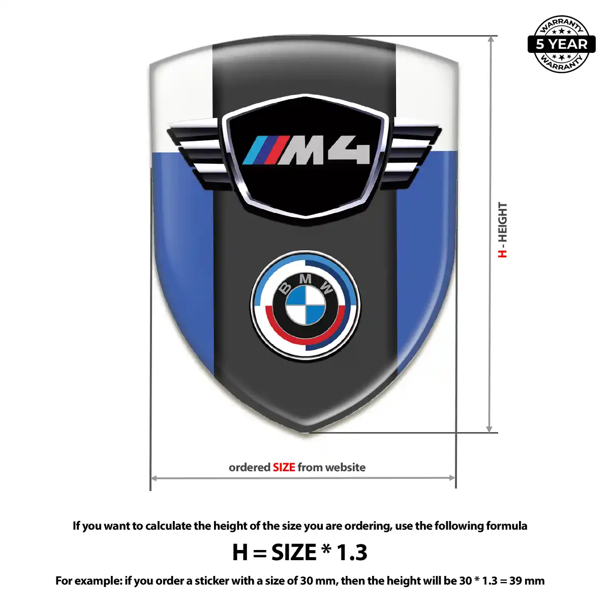 BMW Vehicle Logo Sticker Prime Quality