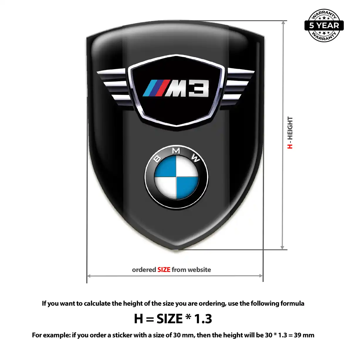 BMW Vehicle Logo Sticker Refined Design
