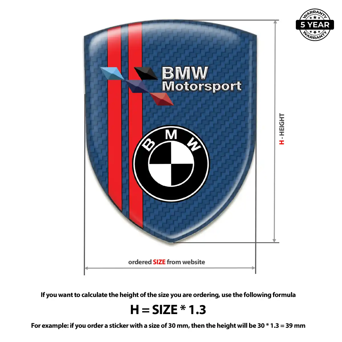 BMW Vehicle Logo Sticker Sleek Style