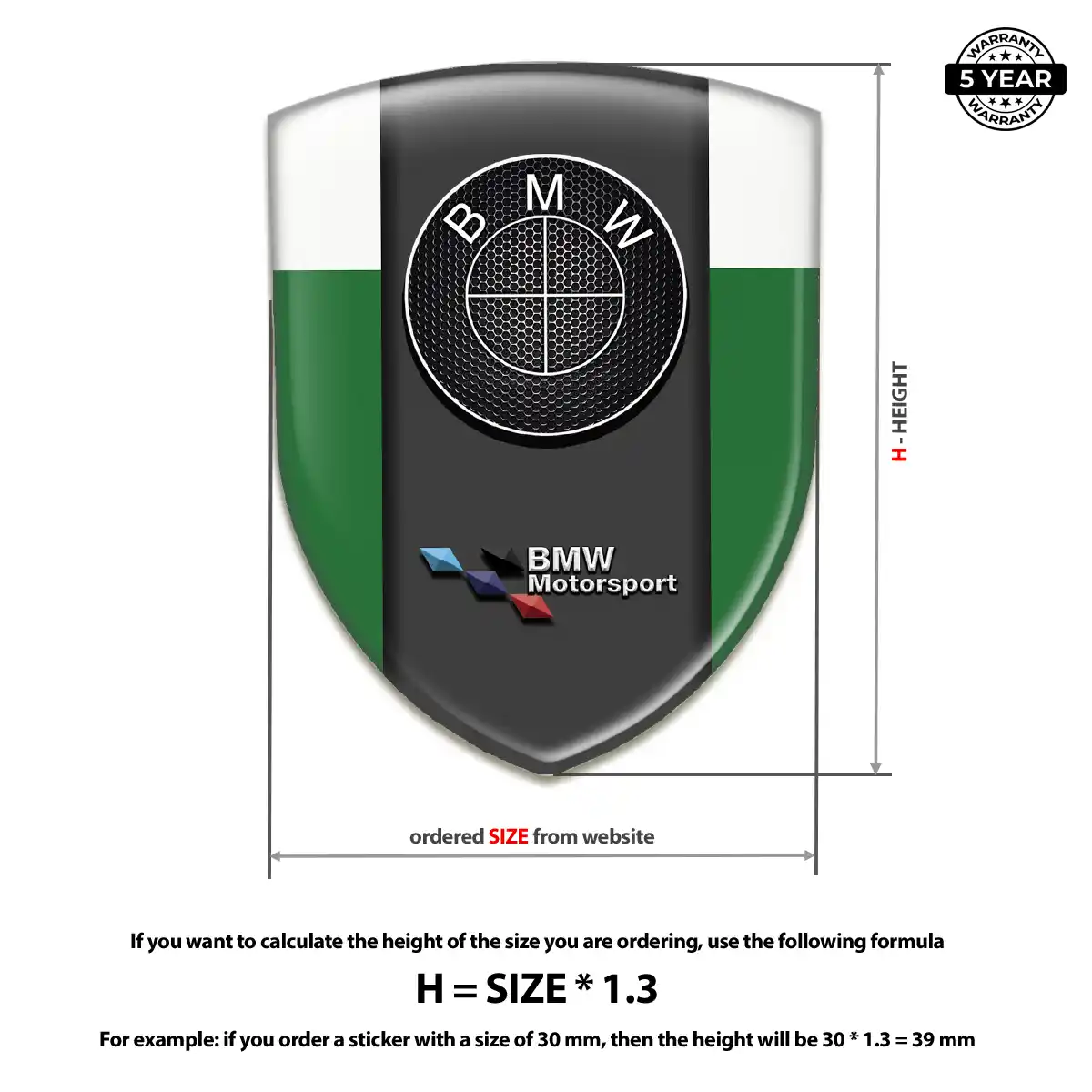 BMW Vehicle Logo Sticker Superior Craft