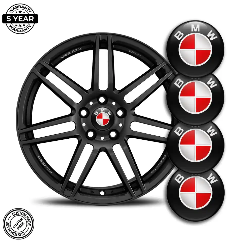 BMW Wheel Emblem Self-Adhesive Stylish Design