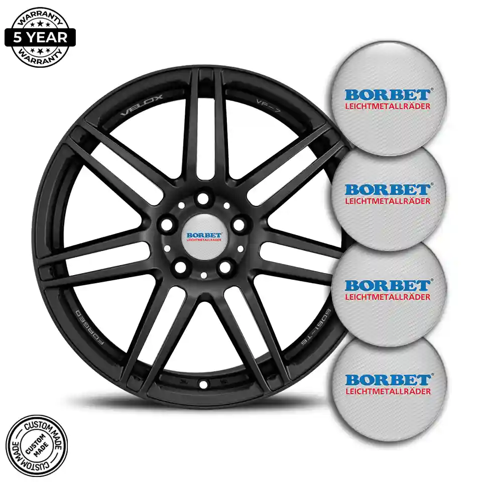 Borbet Emblem Badge Self-Adhesive Premium Edition