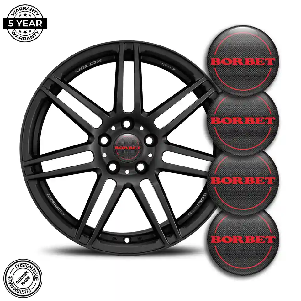 Borbet Emblem Wheel Center Caps Premium Quality