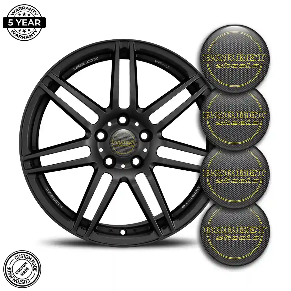 Borbet Emblem Wheel Center Caps Stylish Design