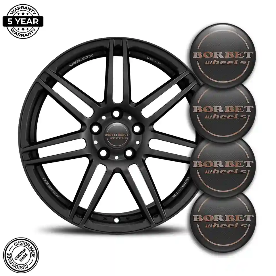 Borbet Logo Silicone Badge Self-Adhesive Premium Edition