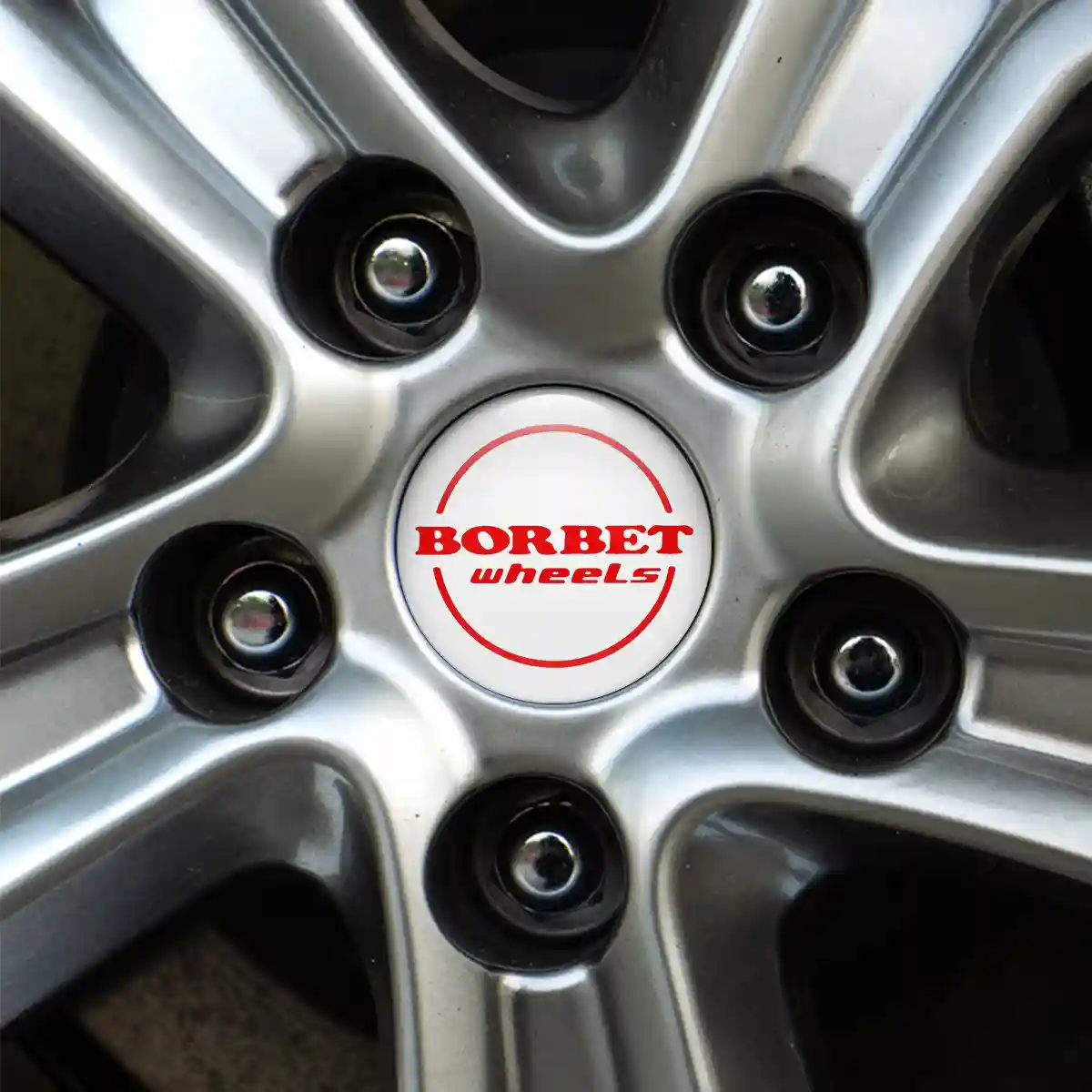 Borbet Wheel Emblem Self-Adhesive Premium Quality