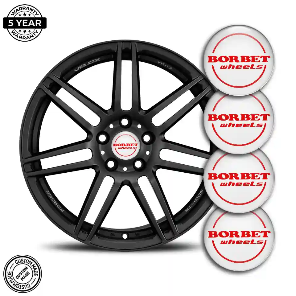 Borbet Wheel Emblem Self-Adhesive Premium Quality
