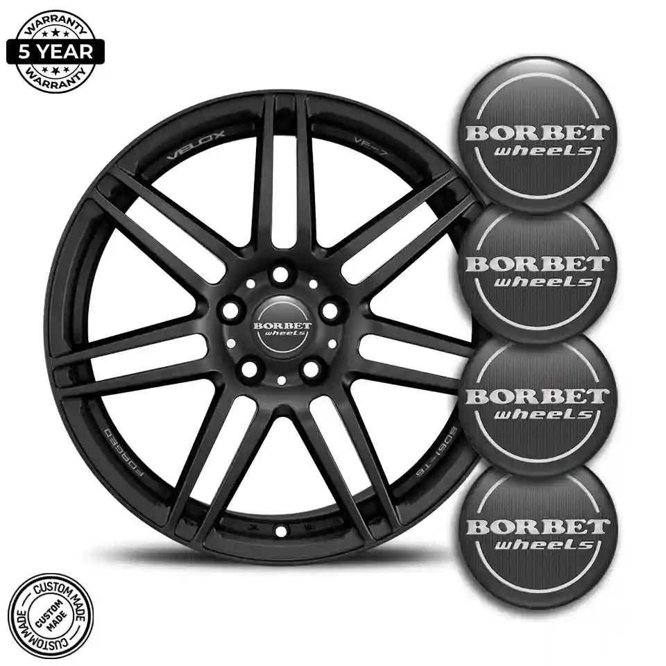 Borbet Wheel Emblems Premium Quality