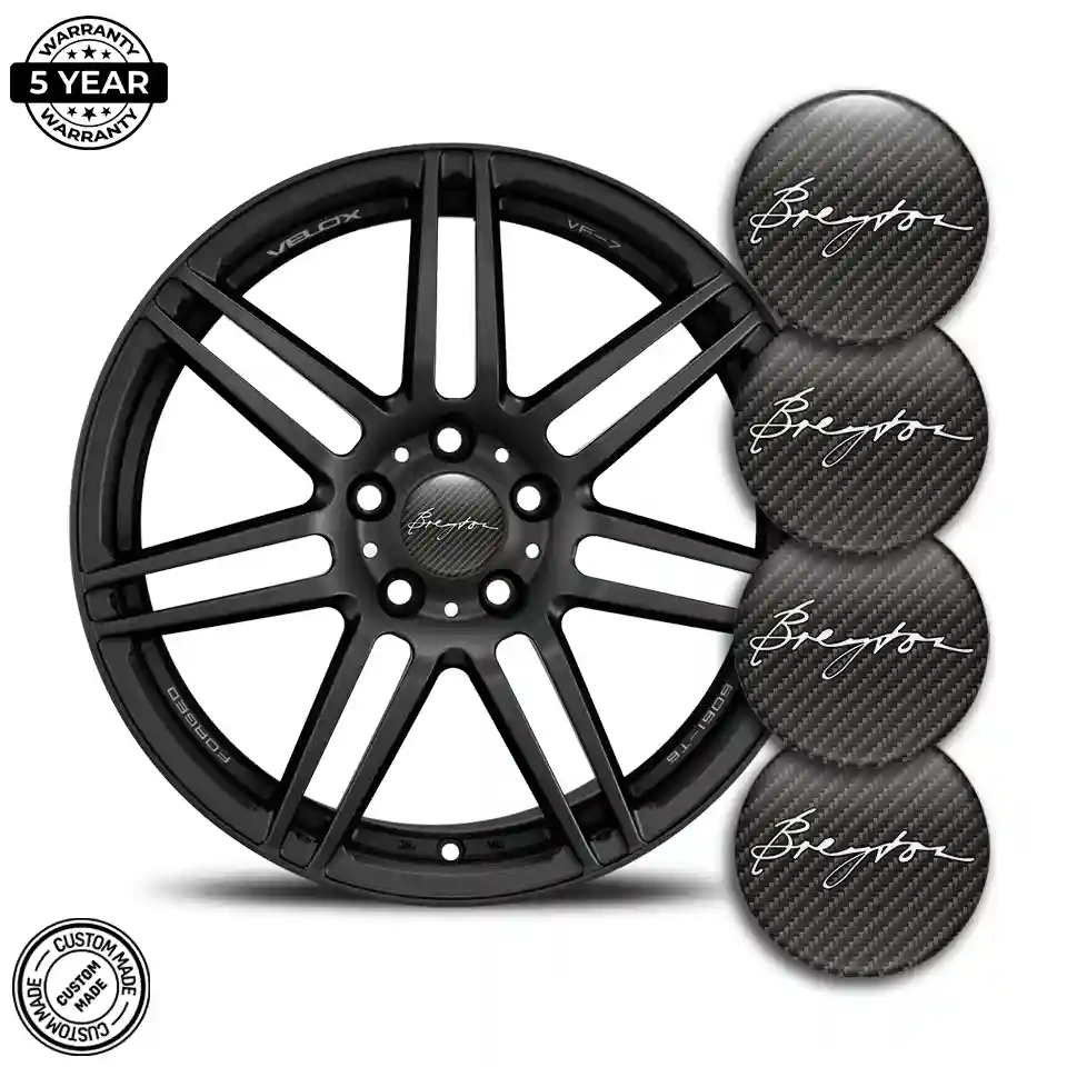 Breyton Wheel Emblem Self-Adhesive Stylish Design