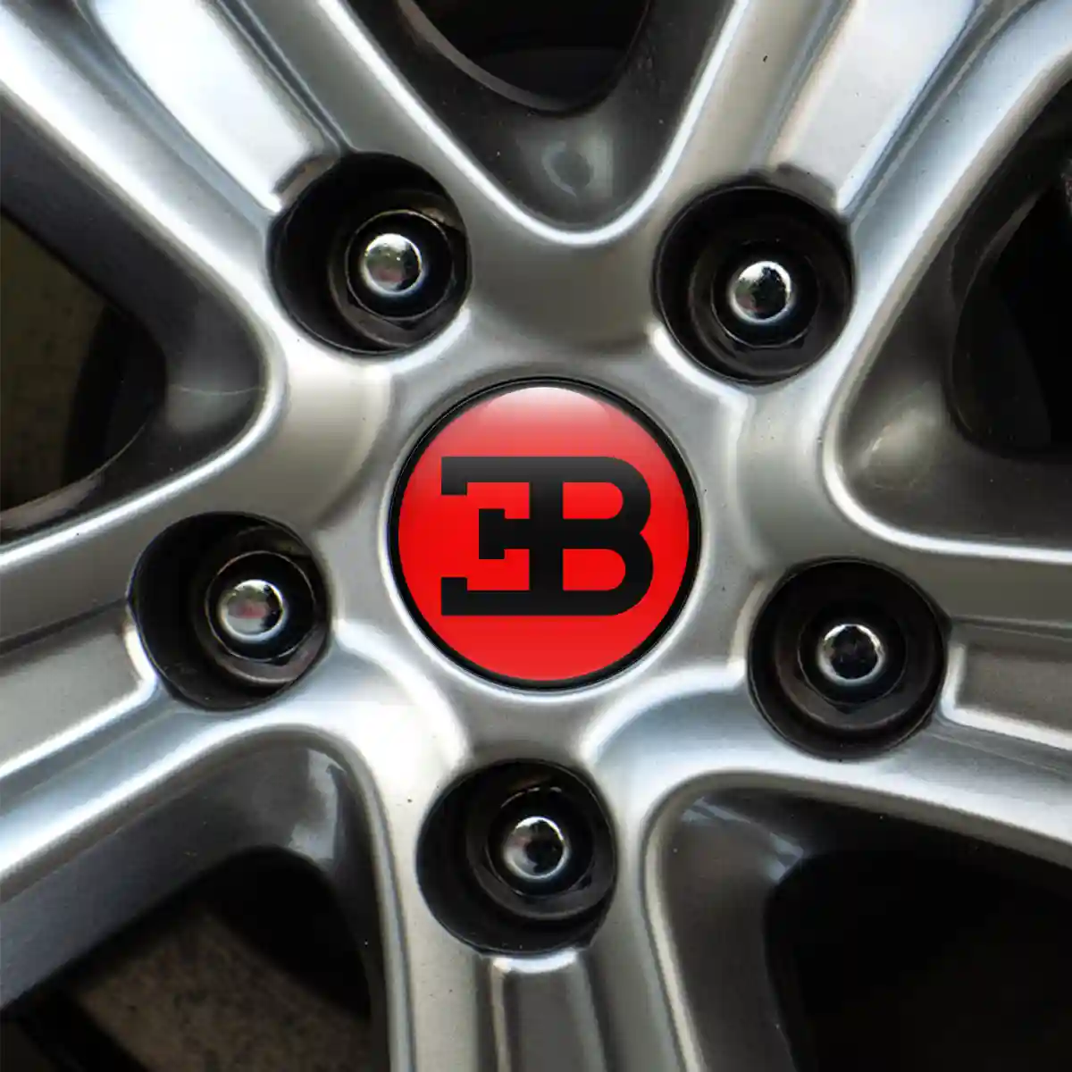 Bugatti Domed Sticker Self-Adhesive Stylish Design