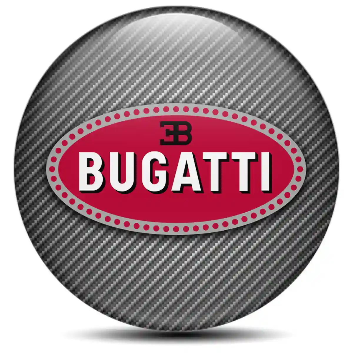 Bugatti Emblem Badge Self-Adhesive Stylish Design