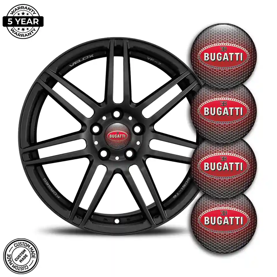 Bugatti Emblem Epoxy Self-Adhesive Stylish Design