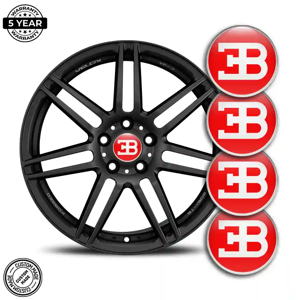 Bugatti Logo Emblem Self-Adhesive Stylish Design