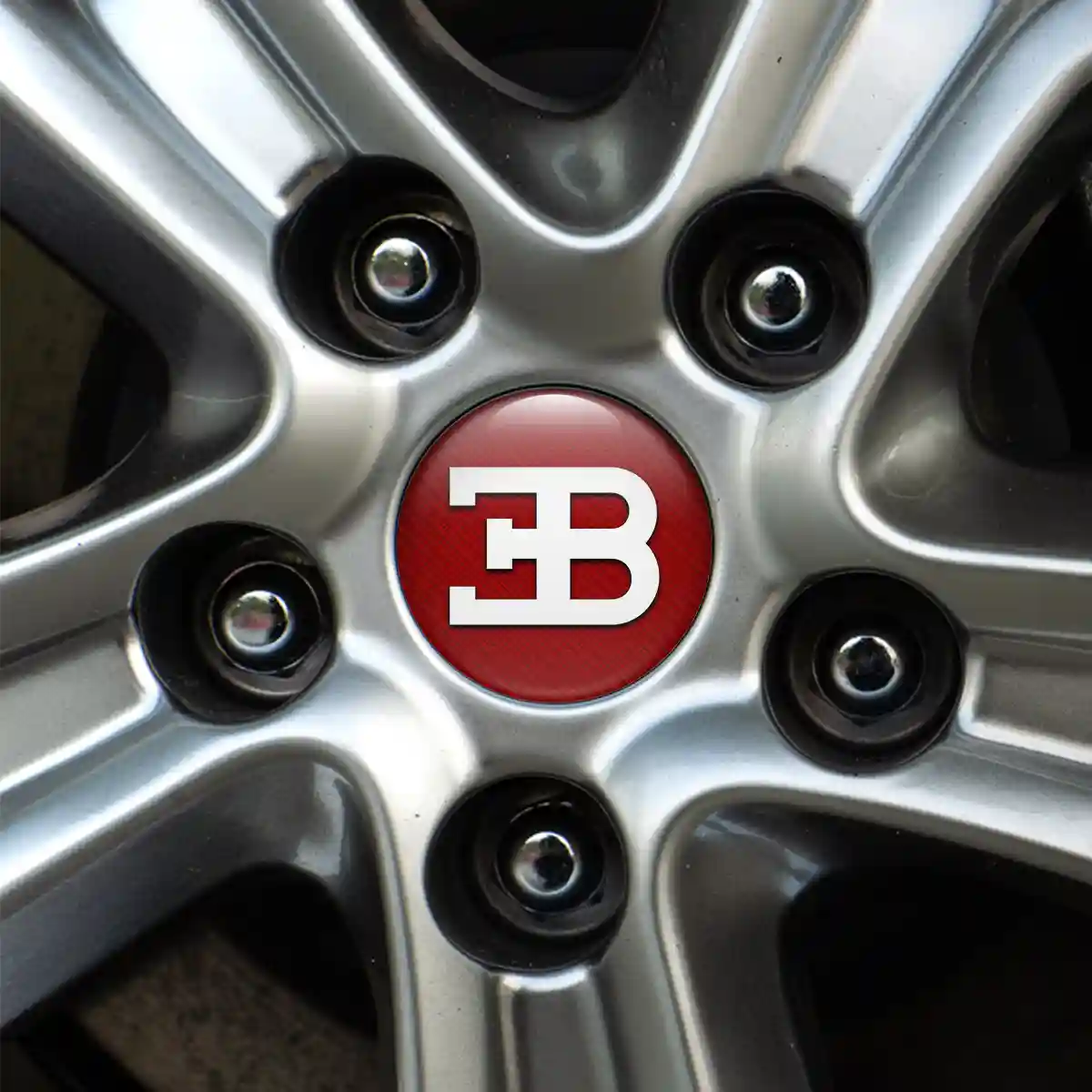 Bugatti Silicone Emblem Self-Adhesive High Quality