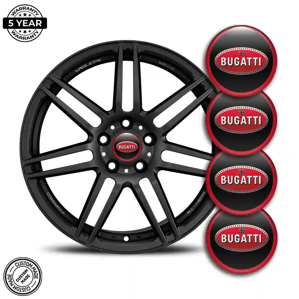 Bugatti Silicone Emblem Self-Adhesive Stylish Design